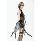 Dark in Love Morrigan Punk Patchwork Skirt