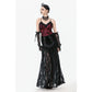 Dark in Love Althea Lace-Trimmed Velvet Goth Camisole in Burgundy