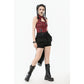 Dark in Love Cordelia Gothic High-Low Layered Skort