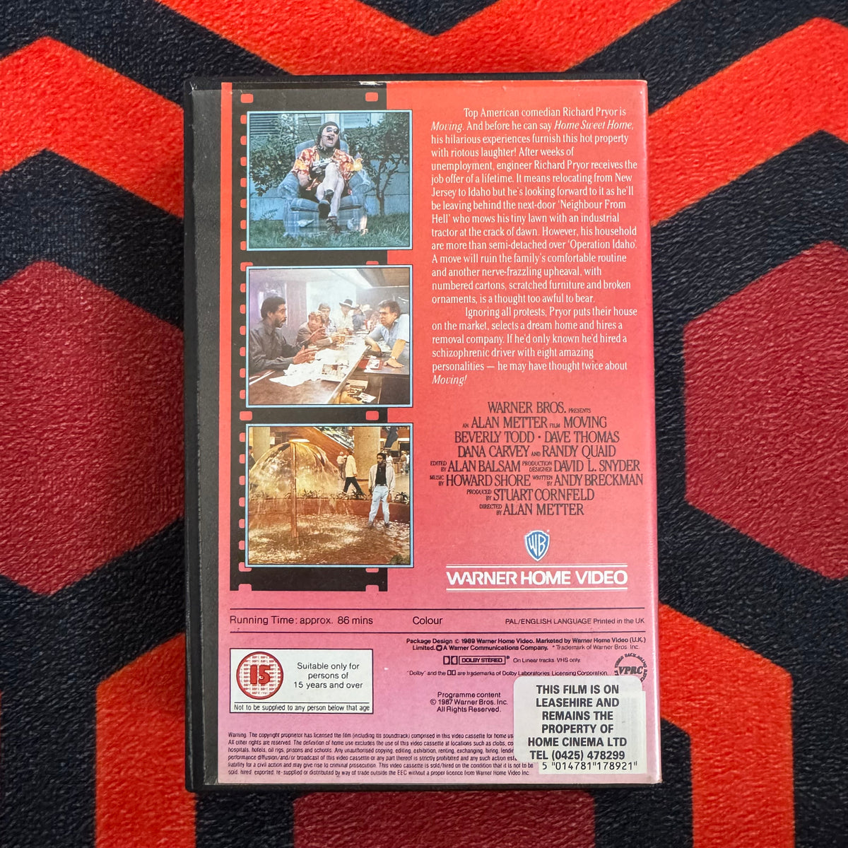 Moving Ex Rental VHS Video (1988) PEV11789