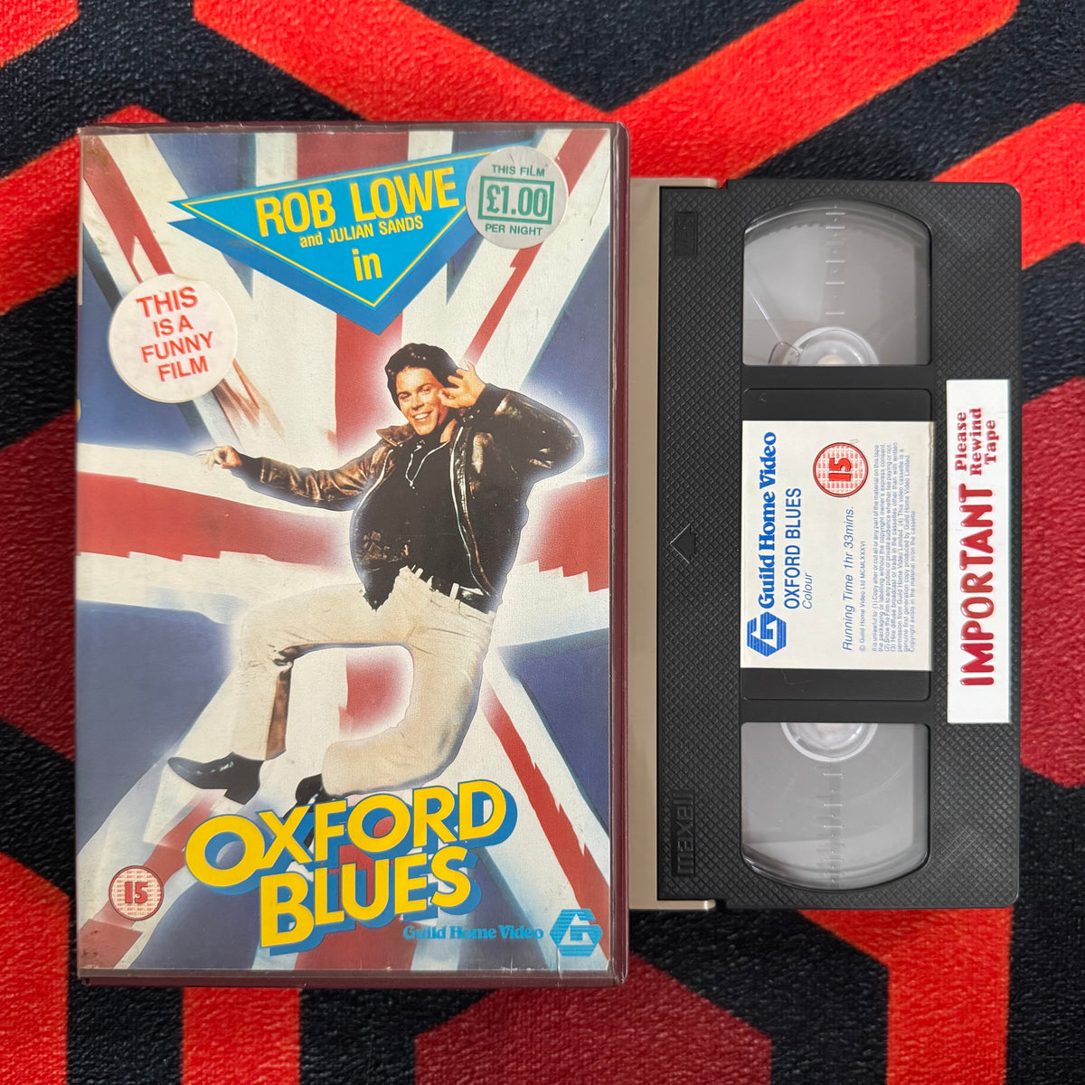 Oxford Blues Ex Rental VHS Video (1984) B501