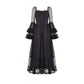 Dark in Love Lilith Bell Sleeve Gothic Maxi Dress