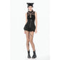 Dark in Love Brynja Eyelet Balloon Shorts