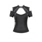 Dark in Love Seraphine Lace Off-Shoulder Goth Top in Black