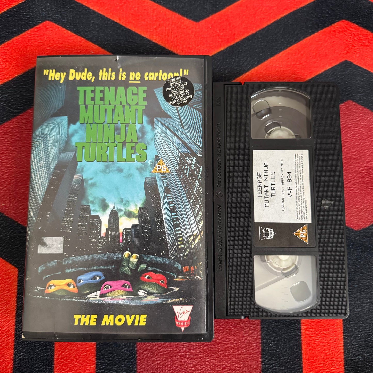 Teenage Mutant Ninja Turtles Ex Rental VHS Video (1990) VVP894