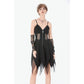 Dark in Love Punk Sleeveless Dress with Chains