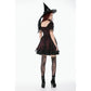 Dark in Love Burgundy & Black Lace Princess Dress with Stars Lace