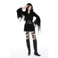Dark in Love Elvira Faux Leather Layered Goth Waist Belt