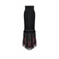 Dark in Love Gothic Elegant Velvet Mermaid Skirt