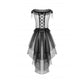 Dark in Love Seraphina Tiered Mesh & Ruffle Goth Layer Dress