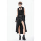 Dark in Love Collete Punk Sleeveless Long Fitted Coat