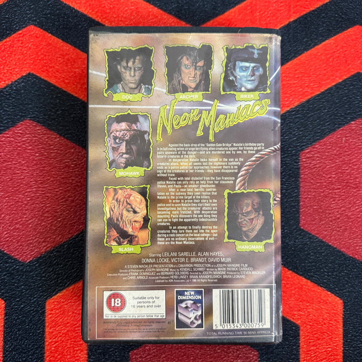 Neon Maniacs Ex Rental VHS Video (1986) ND0007 [MOULD]