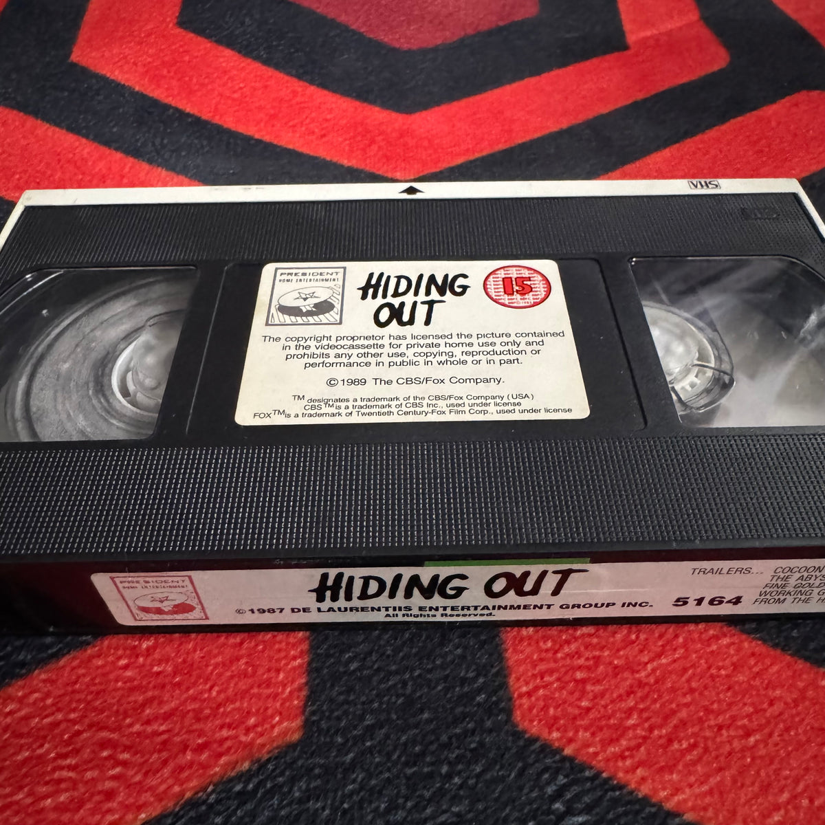 Hiding Out Ex Rental VHS Video (1987) 5164 [MOULD]