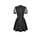 Dark in Love Dark Lace-Framed Silhouette Dress