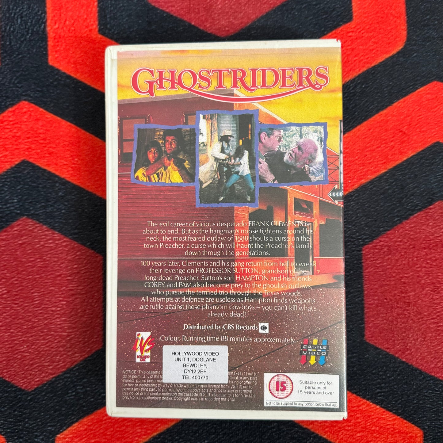 Ghost Riders Ex Rental VHS Video (1987) IVSV1089