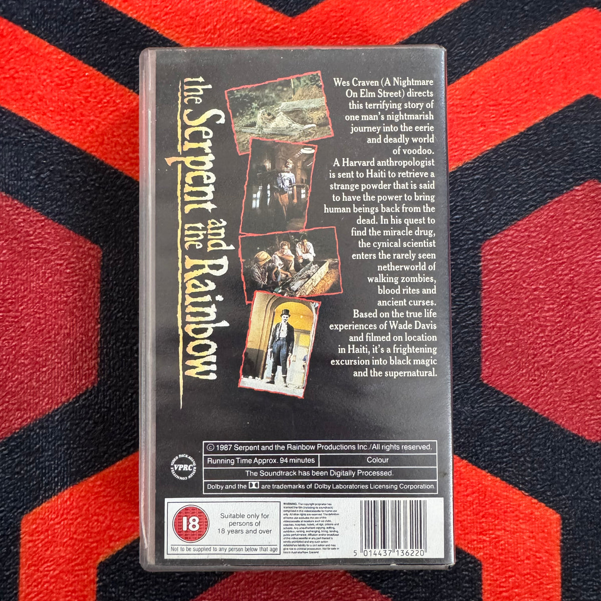 The Serpent and the Rainbow VHS Video (1988) VHR1362