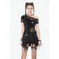 Dark in Love Punk Mesh Layered Skort Shorts