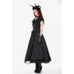 Dark in Love Courtly Cross Gem Gothic Blouse
