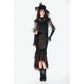 Dark in Love Gothic Elegant Velvet Mermaid Skirt