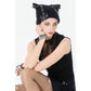 Dark In Love Mina Punk Metal Knit Hat