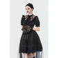 Dark in Love Ebon Rose High-Low Mesh & Lace Goth Dress
