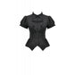 Dark in Love Gothic Lace Waist-Shaping Blouse
