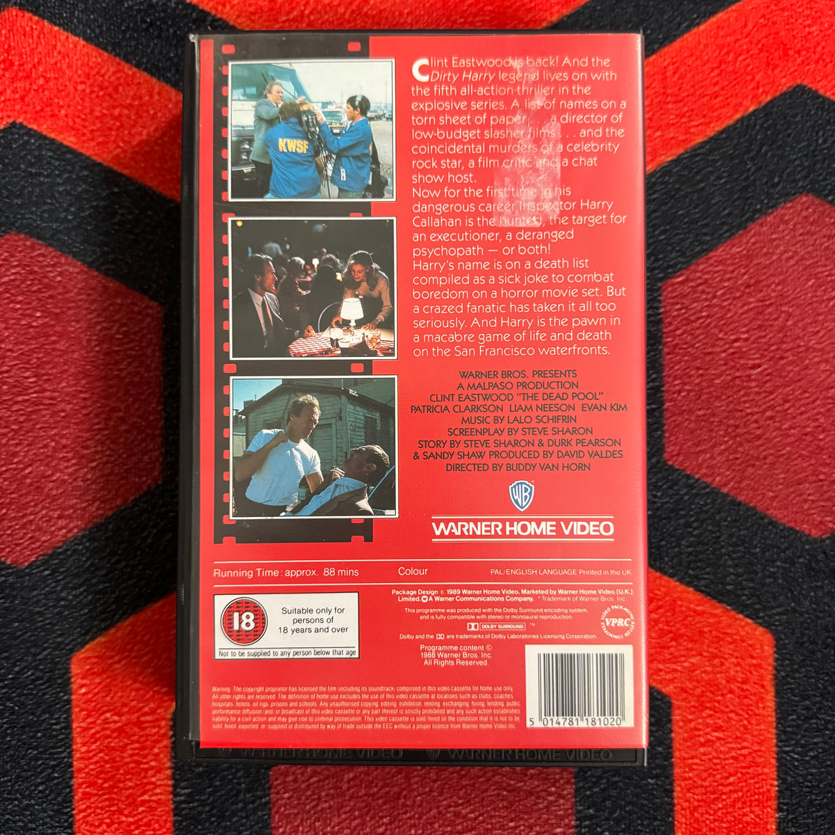 The Dead Pool Ex Rental VHS Video (1988) PEV11810