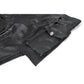 Dark in Love Punk Leather-Look Strap Detail Trousers