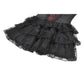 Dark in Love Crimson Shadow Layered Lace Cake Dress