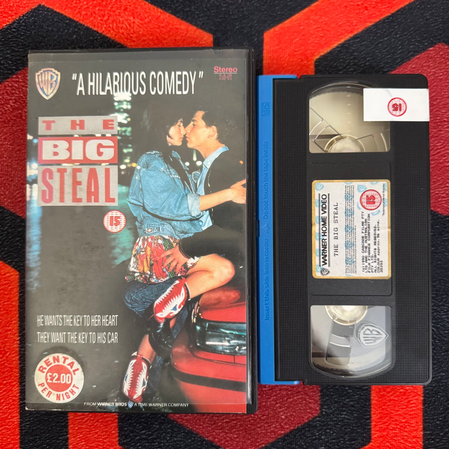 The Big Steal Ex Rental VHS Video (1990) PEV35393
