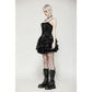Dark in Love Harriet Punk Shiny PU Leather Layered Dress