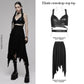 PUNK RAVE - Nyx Elastic Cross Strap Crop Top