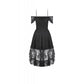 Dark in Love Romantic Gothic Lace Layered High-Low Dress
