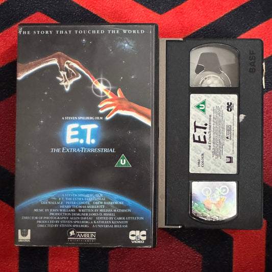 E.T. the Extra-Terrestrial Ex Rental VHS Video (1982) VHA1318