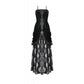 Dark in Love Vampiress Royal Velvet and Lace Maxi Dress