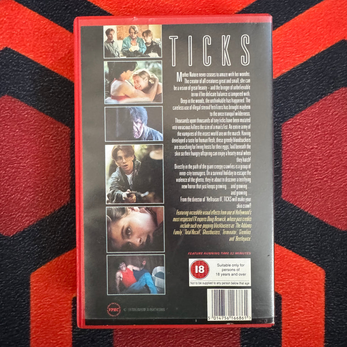 Ticks Ex Rental VHS Video (1993) CVT21668