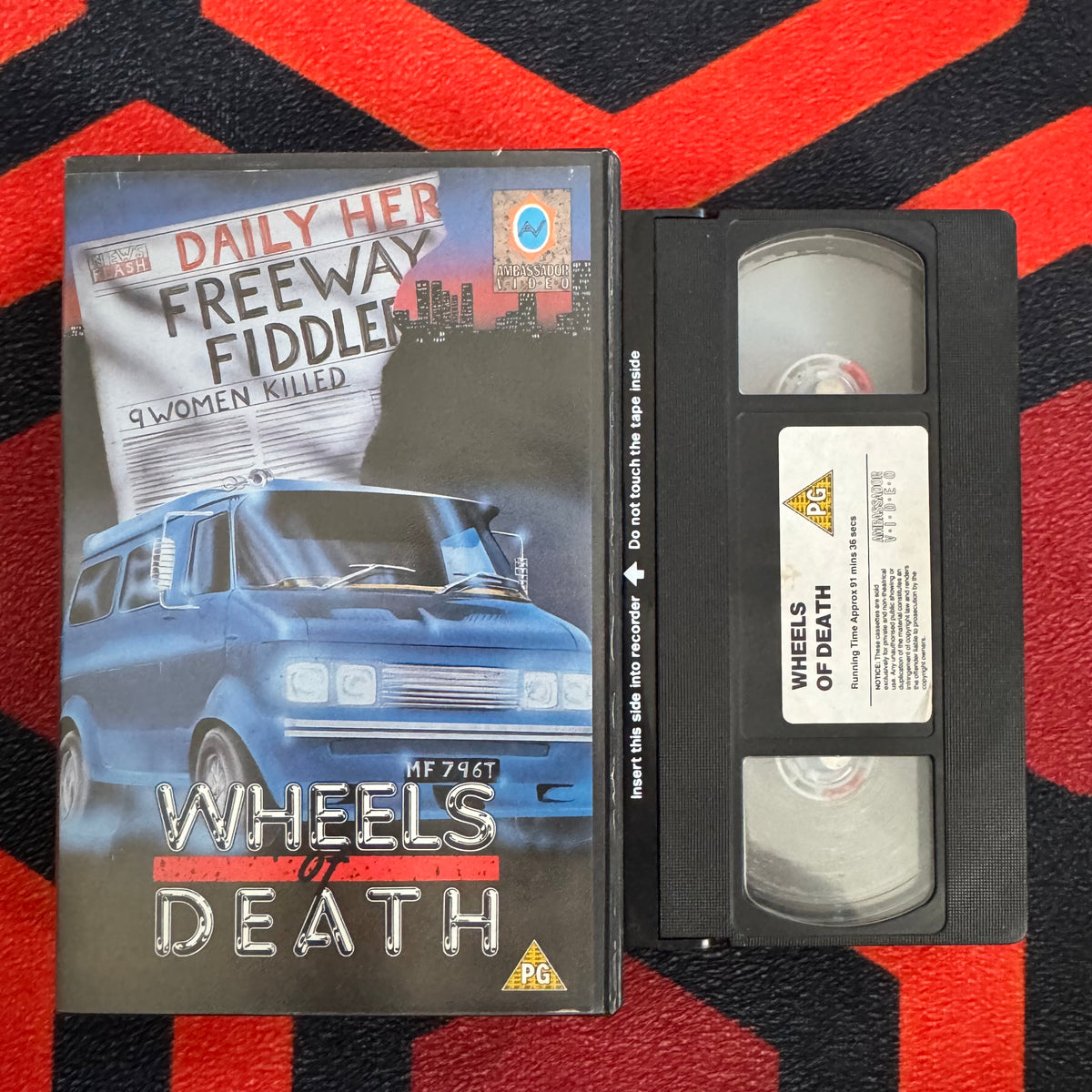 Wheels of Death Ex Rental VHS Video (1979) WOD01 [MOULD]