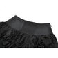 Dark in Love Punk Eyelet Lace Layered Mini Skirt