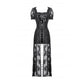 Dark in Love Morwenna Lace Gothic Maxi Dress in Black