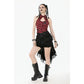 Dark in Love Cordelia Gothic High-Low Layered Skort