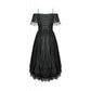 Dark in Love Soraya Gothic Lace High-Low Dress