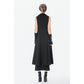 Dark in Love Collete Punk Sleeveless Long Fitted Coat