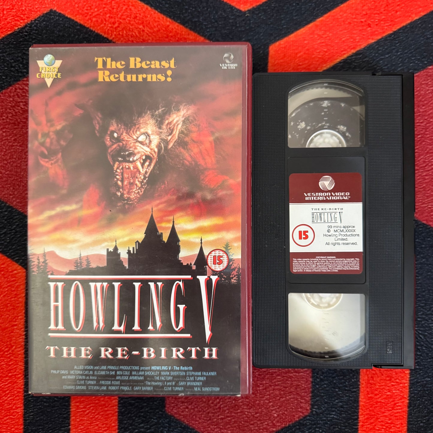 Howling V: The Re-Birth Ex Rental VHS Video (1989) VA20100 [MOULD]