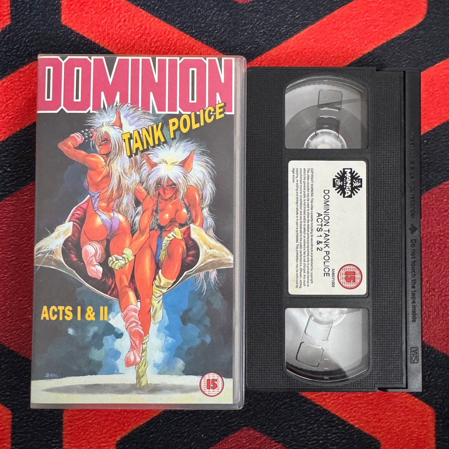 Dominion Tank Police Acts 1-4 VHS Video (1988) MANV1003 MANV1004