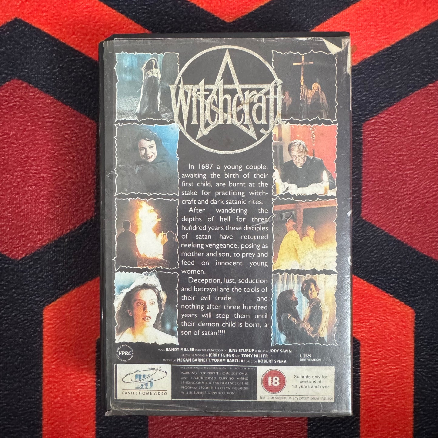 Witchcraft Ex Rental VHS Video (1988) CAV3016