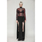 Dark in Love Phoenix Black Slit Metal Long Skirt