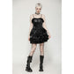 Dark in Love Harriet Punk Shiny PU Leather Layered Dress