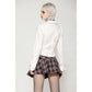 Dark in Love Rowan Punk Pink Plaid Mini Skirt - Size UK 8 Left Only!