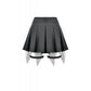 Dark in Love Punk Mesh Layered Skort Shorts