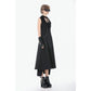 Dark in Love Collete Punk Sleeveless Long Fitted Coat